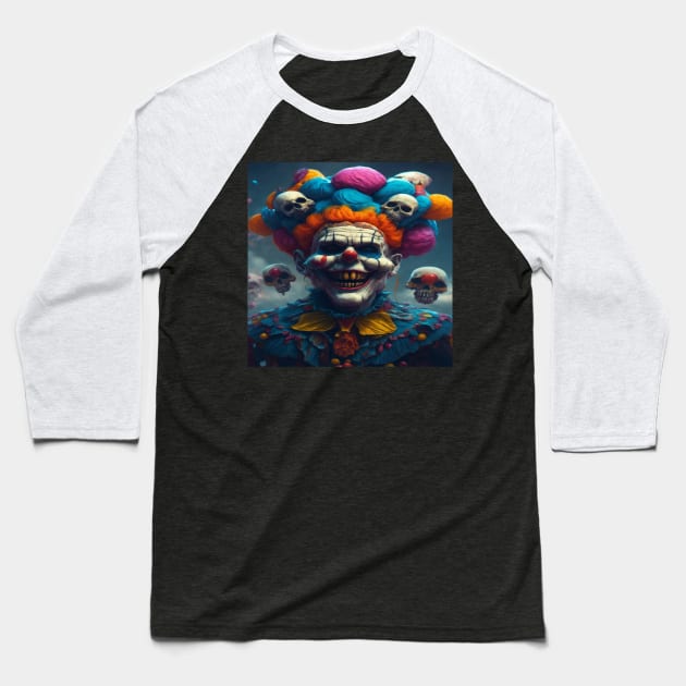 killer clown Baseball T-Shirt by sukhendu.12